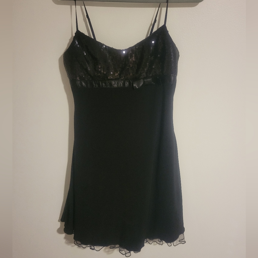 Love Tease Semi Formal Sequin Dress Above Knee Date Night Holiday New Years